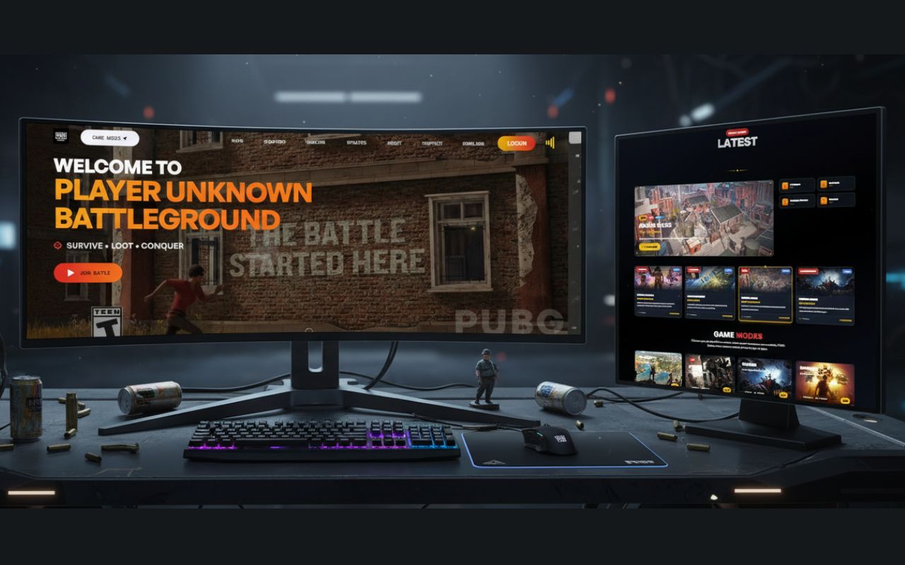 PUBG Mobile Official Website UI Design